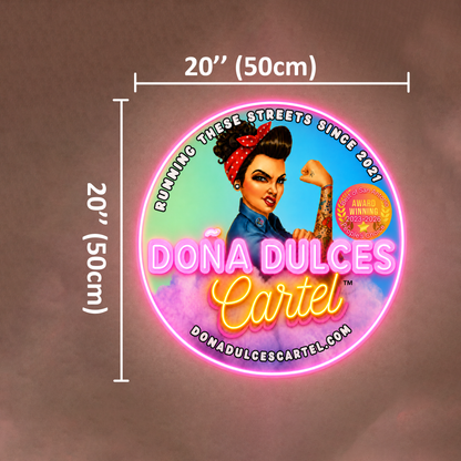 DOÑA DULCES Cartel Custom LED Neon Sign
