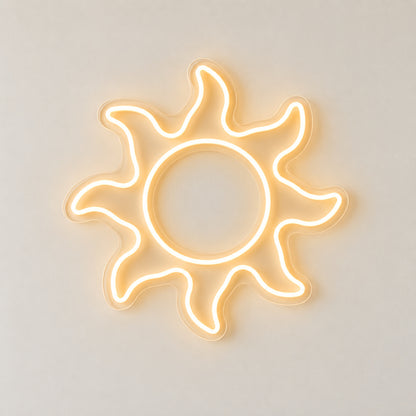 Warm White Sun LED Neon Sign image 6
