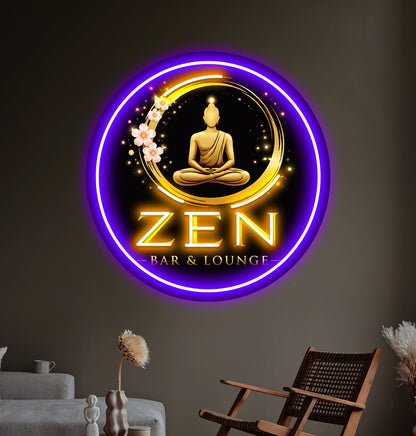 ZEN bar & lounge Custom LED Neon Sign