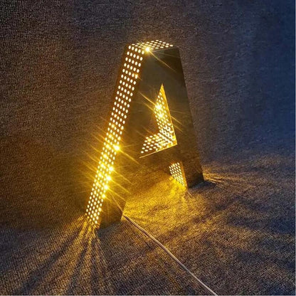 A 3D Frontlit And Backlit Channel Letter Led Light Sign