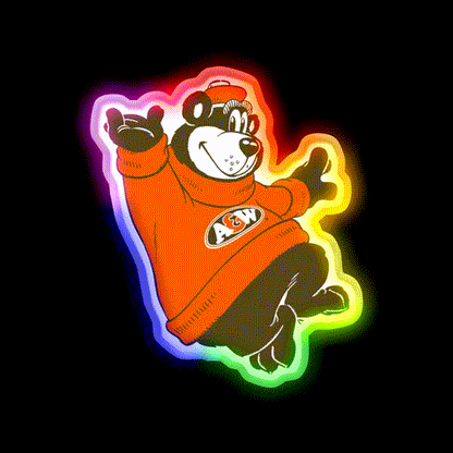 A And W Fast Food Led Neon Sign For Burger Place Rgb Color