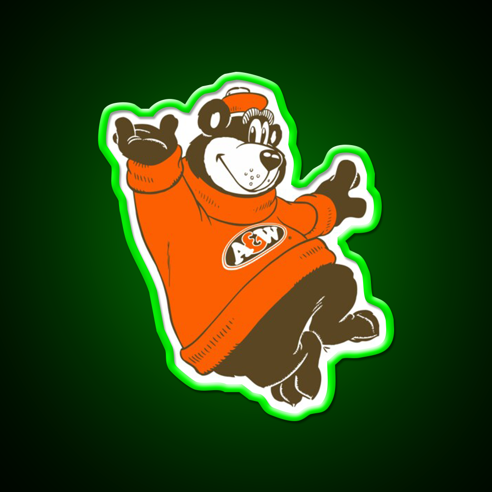 A And W Fast Food Led Neon Sign For Burger Place Rgb Color