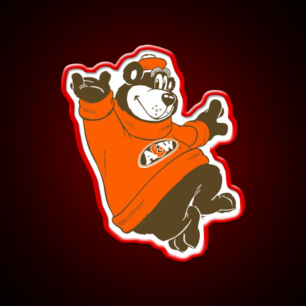 A And W Fast Food Led Neon Sign For Burger Place Rgb Color