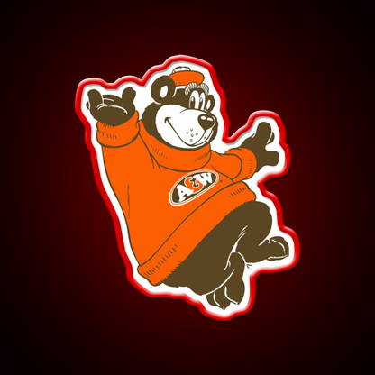 A And W Fast Food Led Neon Sign For Burger Place Rgb Color