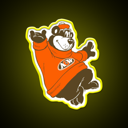 A And W Fast Food Led Neon Sign For Burger Place Rgb Color