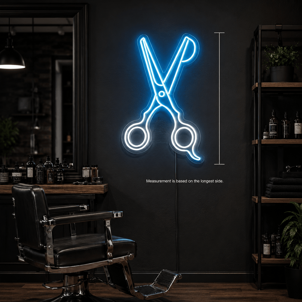 A Barber Shop With Two LED Neon Sign - Shineneon