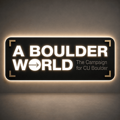 A BOULDER WORLD 3D Frontlit And Backlit Channel Led Light Sign - Shineneon