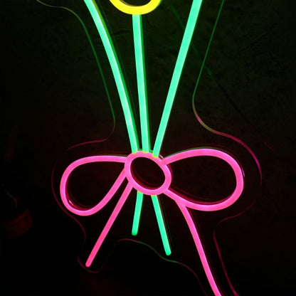 A Brunch Of Colorful Flowers Led Neon Sign - Shineneon