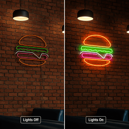 A Burger On Wall Decor LED Neon Sign - Shineneon