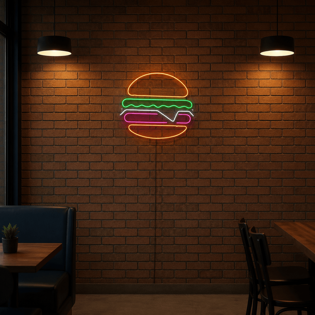 A Burger On Wall Decor LED Neon Sign - Shineneon