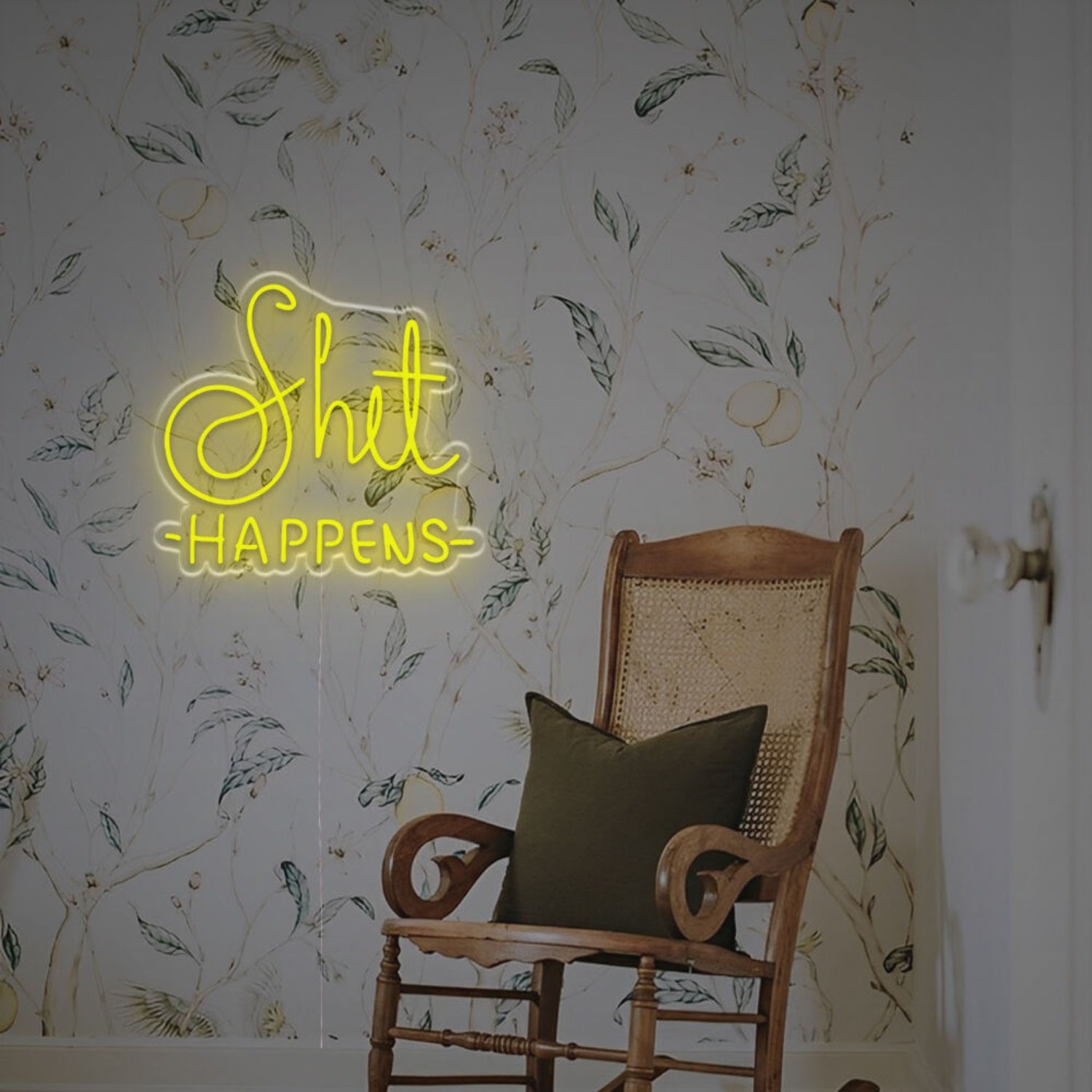 A Cheeky Touch Using The Shit Happens Led Neon Sign | Shineneon