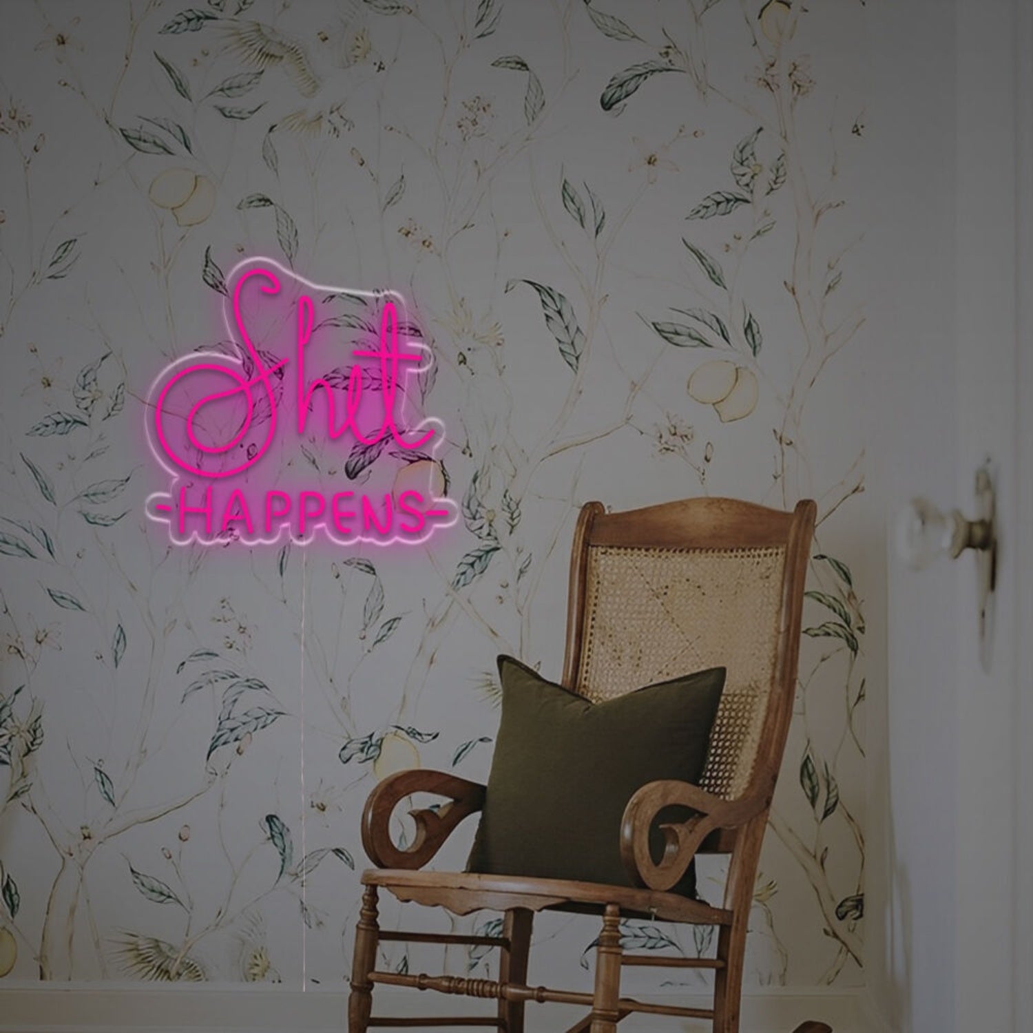 A Cheeky Touch Using The Shit Happens Led Neon Sign | Shineneon
