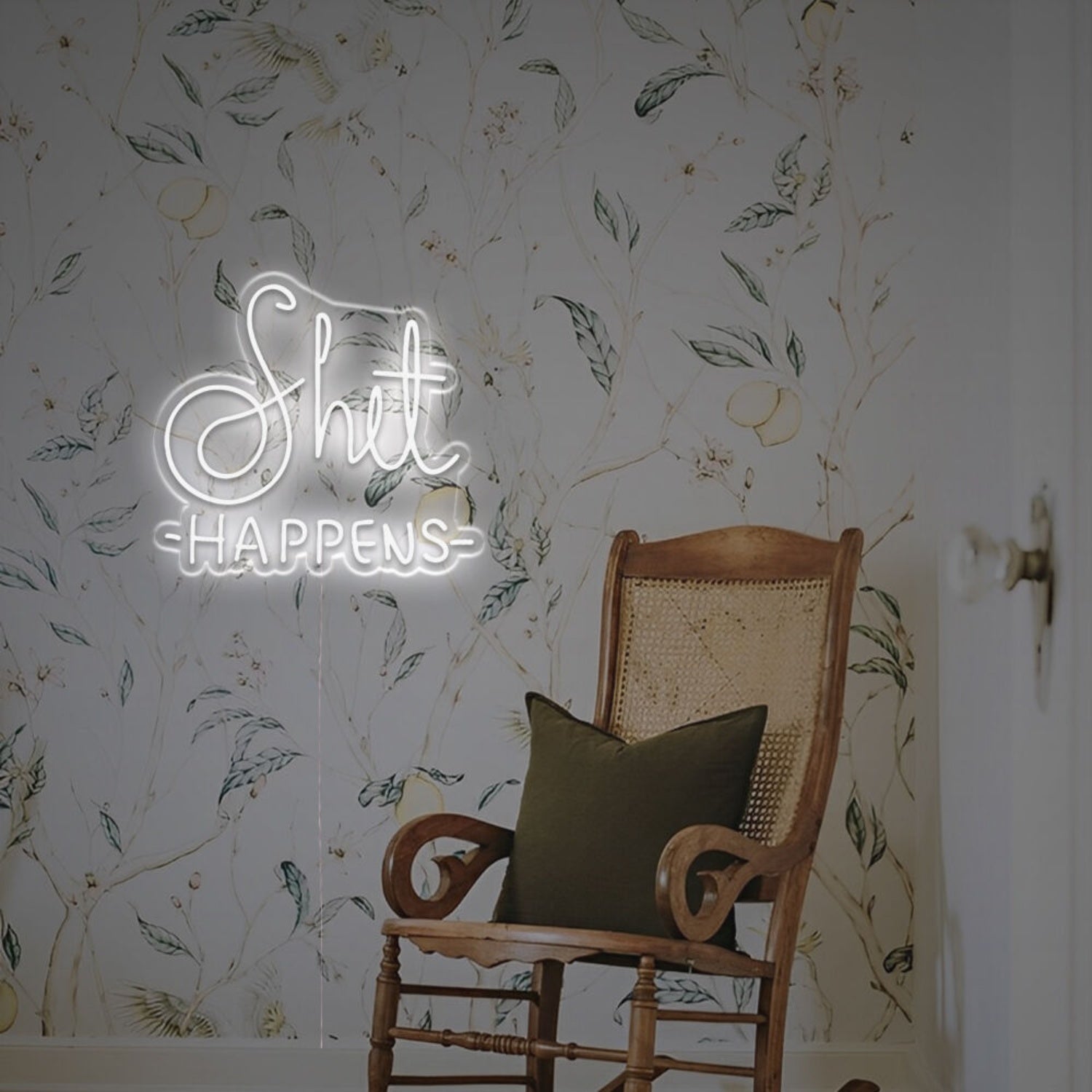 A Cheeky Touch Using The Shit Happens Led Neon Sign | Shineneon