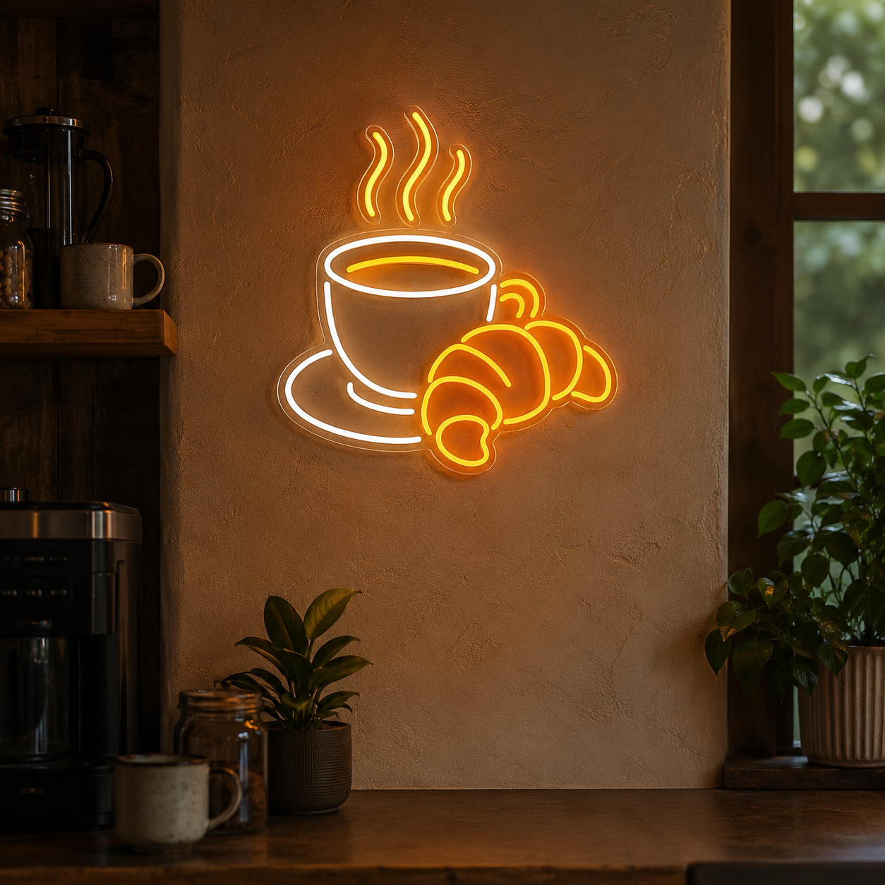 A Coffee Cup And Some LED Neon Sign - 02 High-Converting Product Image