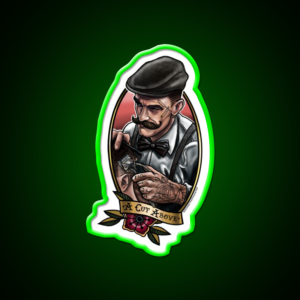 A Cut Above Barber Shop Haircut Led Neon Sign