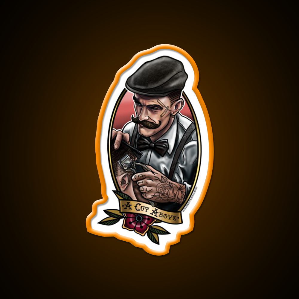 A Cut Above Barber Shop Haircut Led Neon Sign