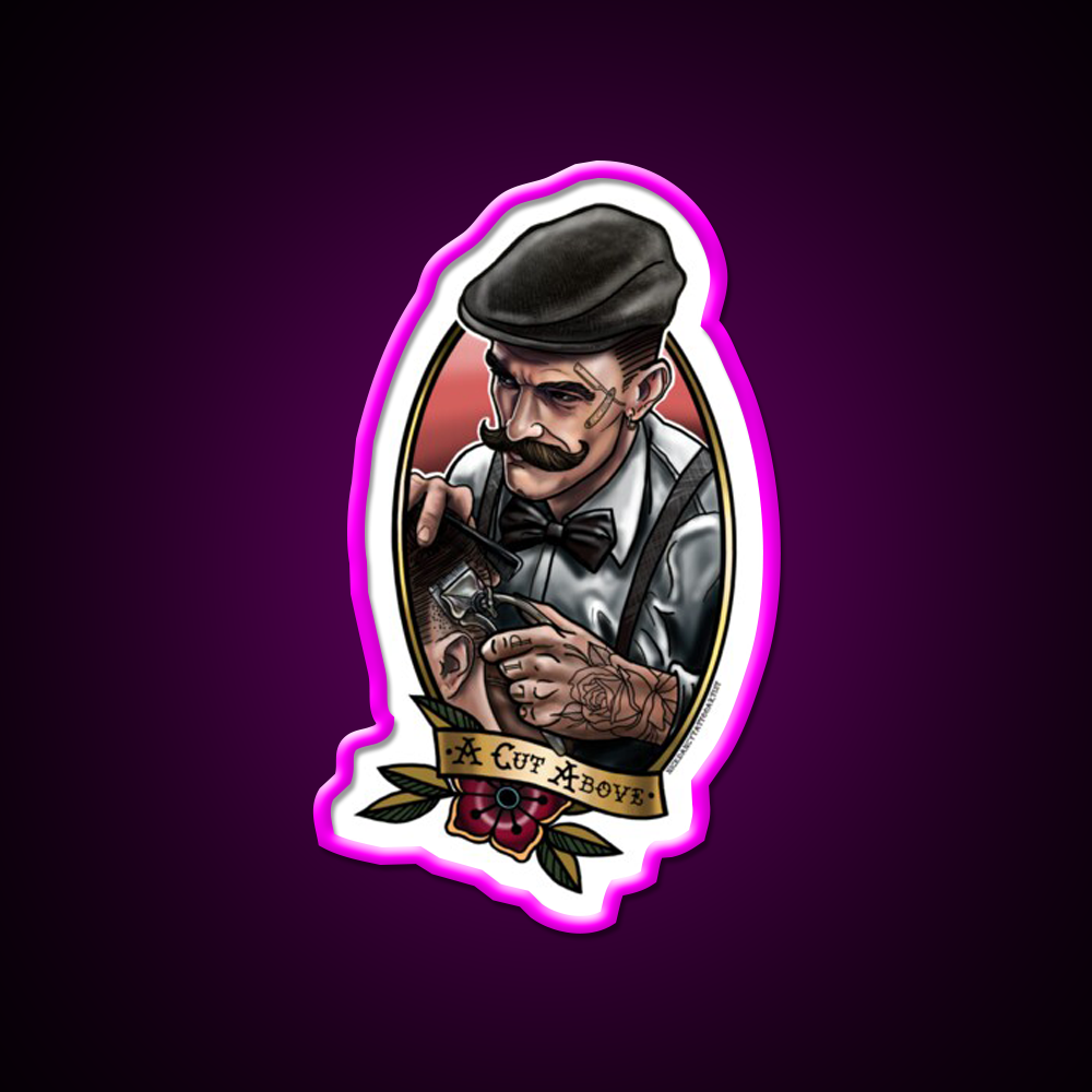 A Cut Above Barber Shop Haircut Led Neon Sign