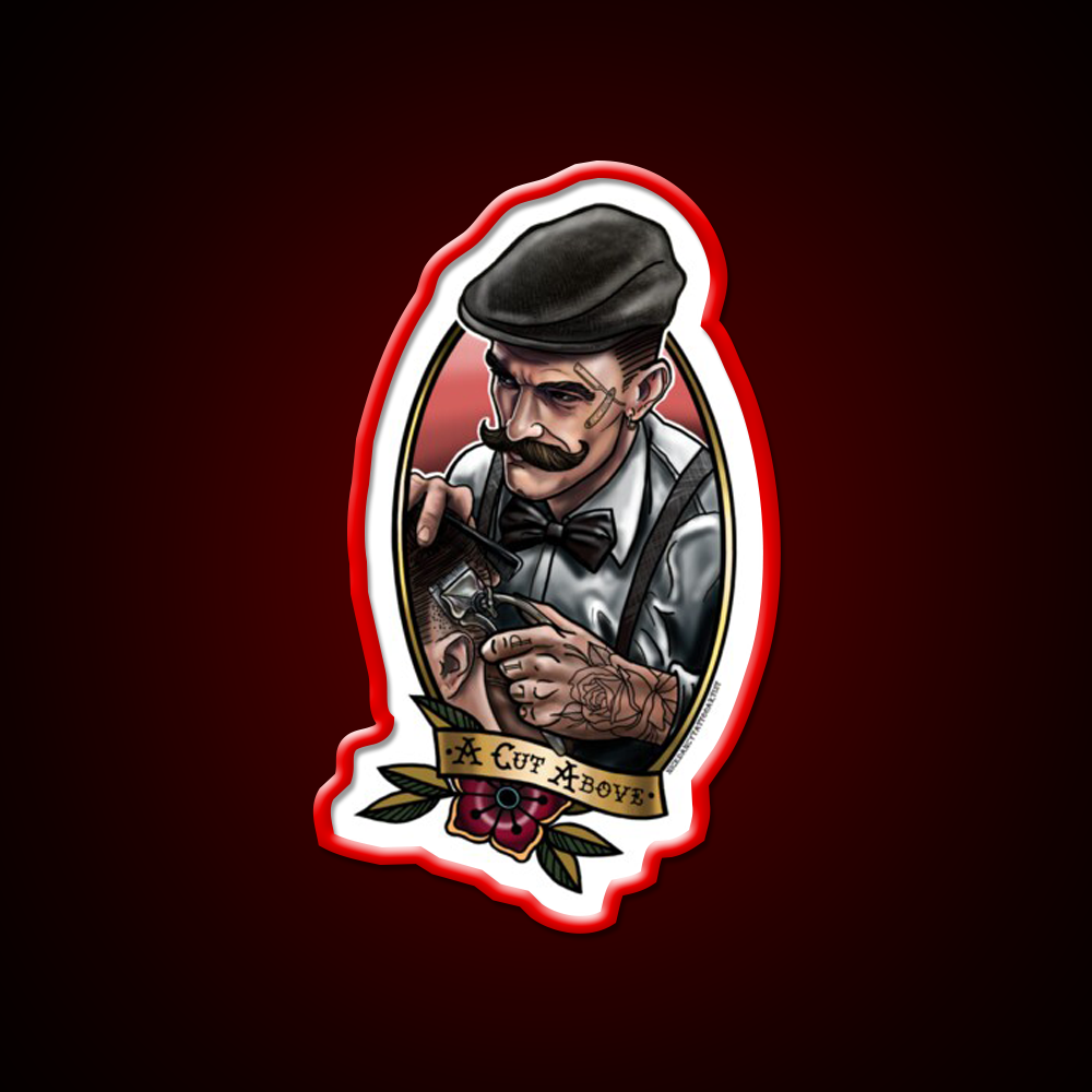 A Cut Above Barber Shop Haircut Led Neon Sign