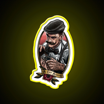 A Cut Above Barber Shop Haircut Led Neon Sign