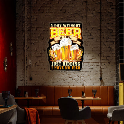 A Day Without Beer Is Like Beer Decor Bar ACrylic Led Neon Sign | Shineneon