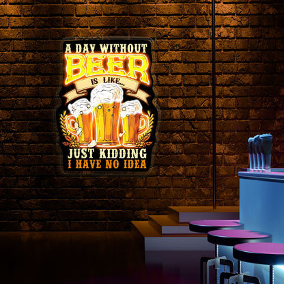 A Day Without Beer Is Like Beer Decor Bar ACrylic Led Neon Sign | Shineneon