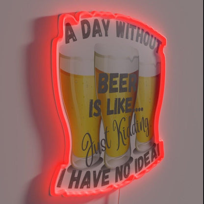 A Day Without Beer Rgb Led Neon Sign - Shineneon