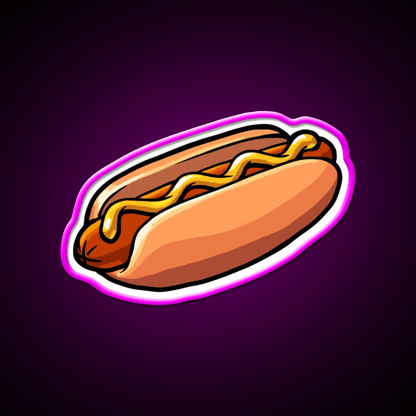 A Delicious Hot Dog Fast Food Led Neon Sign For Burger Place Rgb Color - Shineneon
