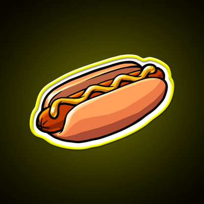 A Delicious Hot Dog Fast Food Led Neon Sign For Burger Place Rgb Color - Shineneon