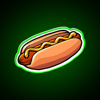 A Delicious Hot Dog Fast Food Led Neon Sign For Burger Place Rgb Color - Shineneon