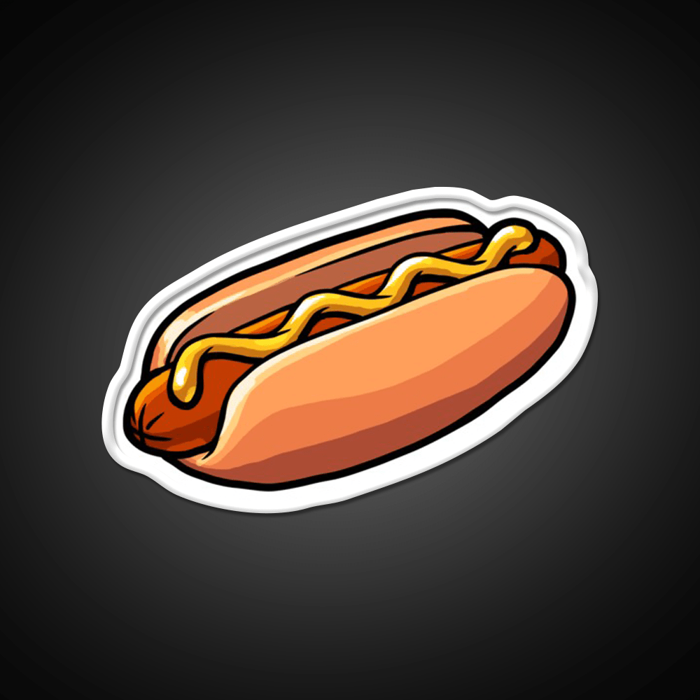 A Delicious Hot Dog Fast Food Led Neon Sign For Burger Place Rgb Color - Shineneon