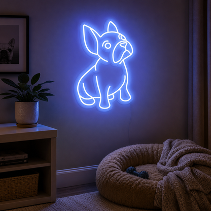 A Dog Laying On The LED Neon Sign - 02 High-Converting Product Image
