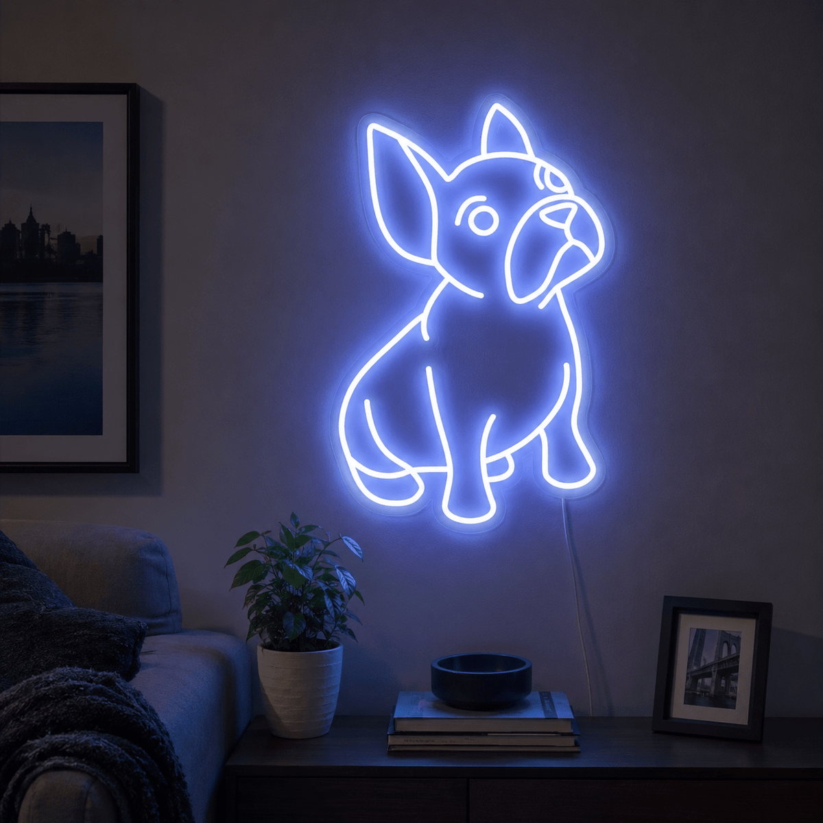 A Dog Laying On The LED Neon Sign - Shineneon
