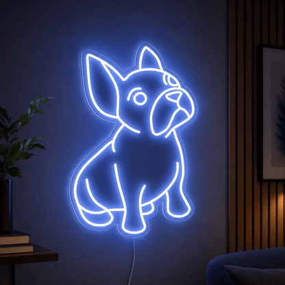 A Dog Laying On The LED Neon Sign - Shineneon