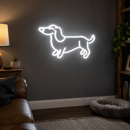 A Dog Shaped LED Neon Sign - 03 Real Lifestyle Scene