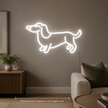 A Dog Shaped LED Neon Sign - 04 Size Image