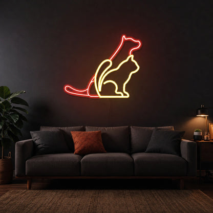 A Dog Sitting On Top LED Neon Sign - 01 Original Product Image