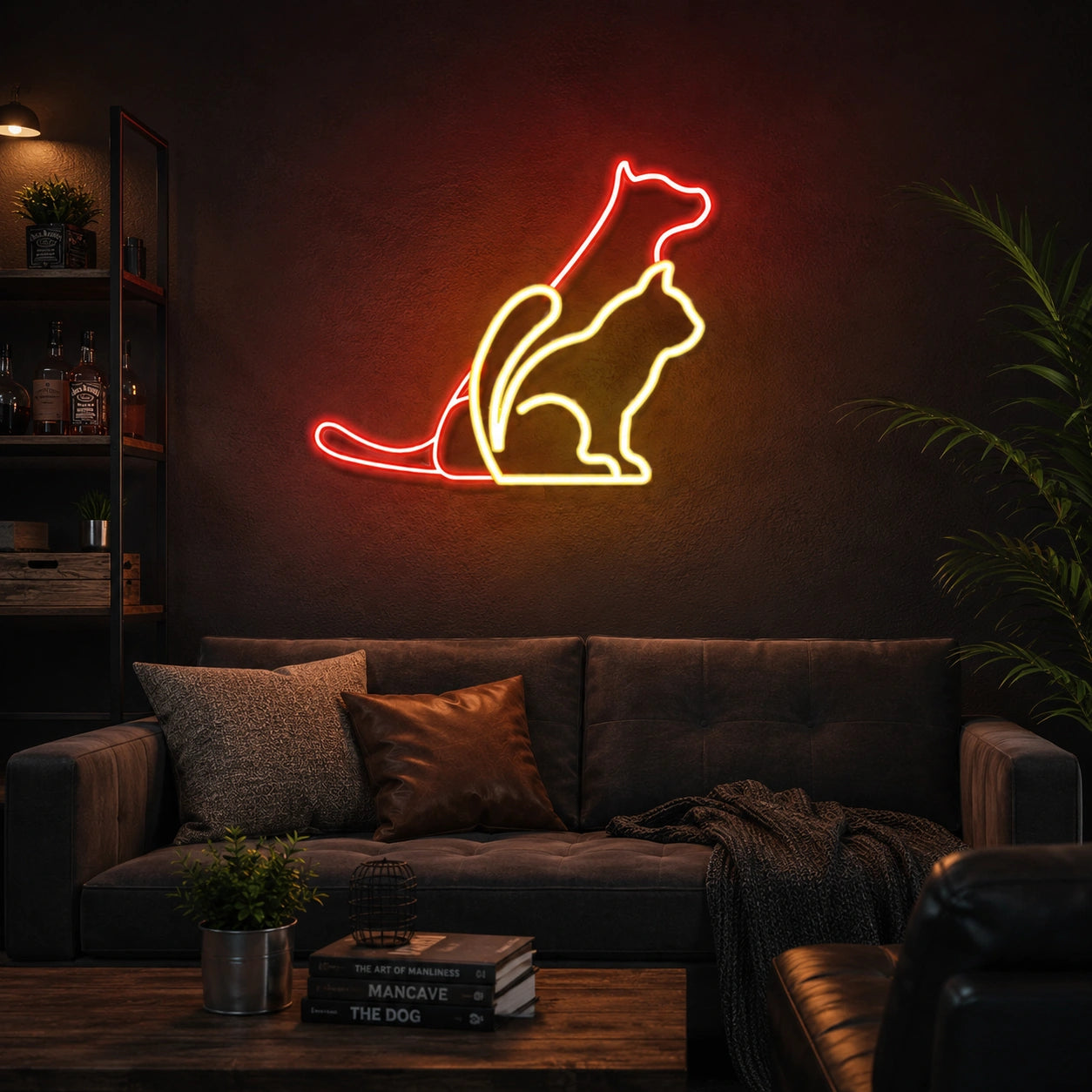 A Dog Sitting On Top LED Neon Sign - 02 High-Converting Product Image