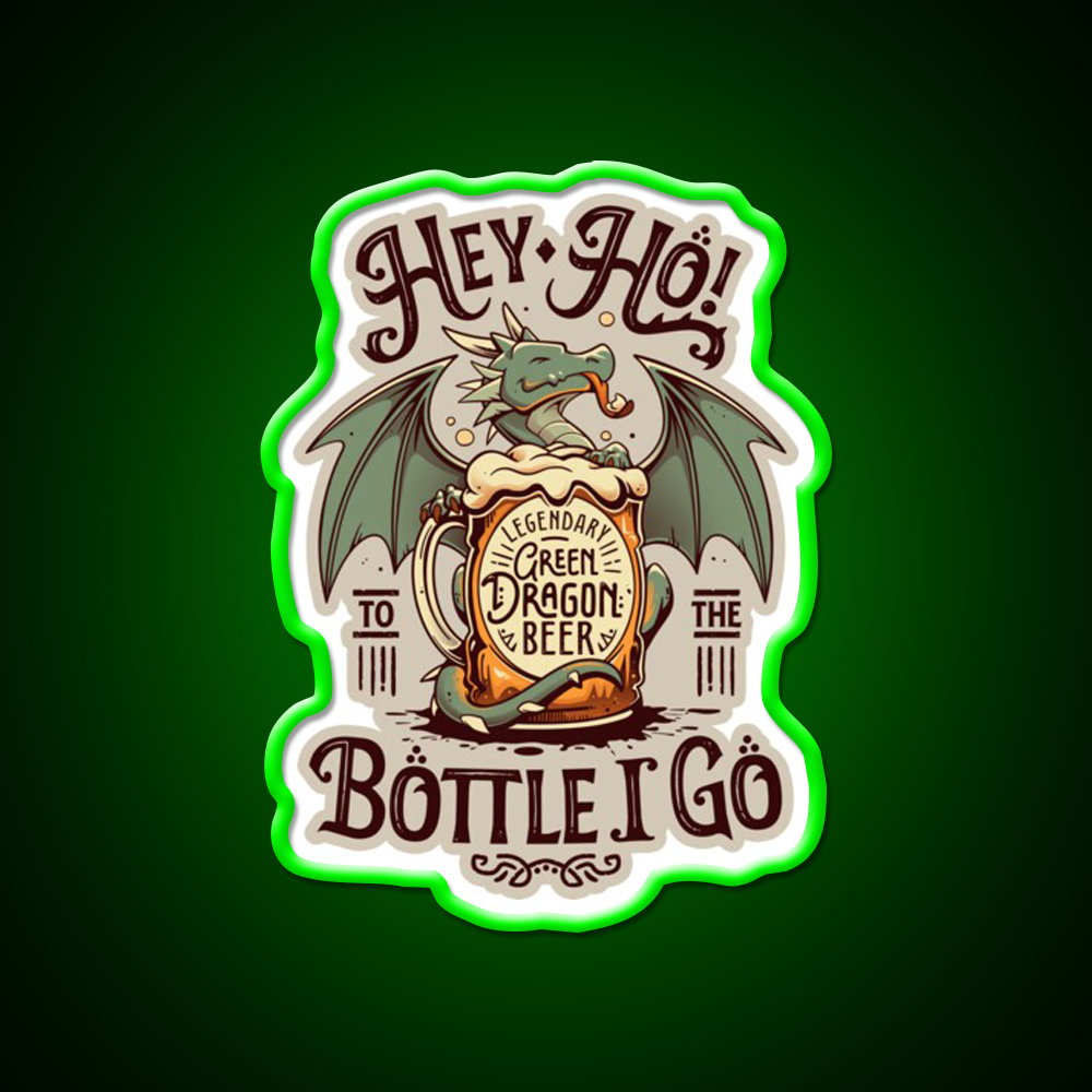 A Dragons Pint Cute Beer Drinker Beer Bar Decor Led Neon Sign Rgb Color - LED neon sign view 8