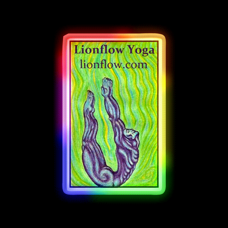 A Drop In The Sea Yoga Led Neon Sign For Wellness Space Rgb Color