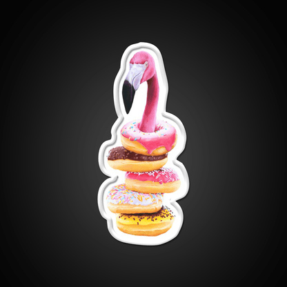 A Famished Flamingo Snack Food Led Neon Sign Rgb Color - Shineneon
