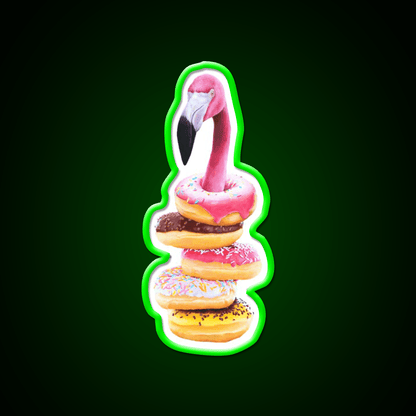 A Famished Flamingo Snack Food Led Neon Sign Rgb Color - Shineneon