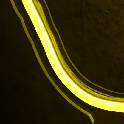 A Hand Holding Books Yellow Led Neon Sign - Shineneon
