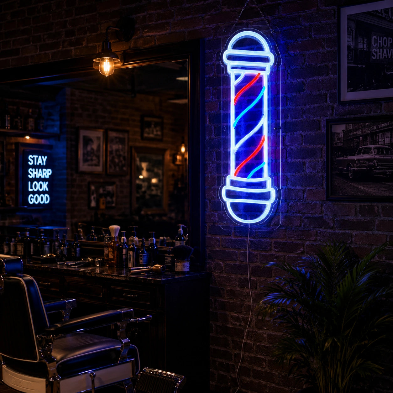 A Hanging From LED Neon Sign - 03 Real Lifestyle Scene