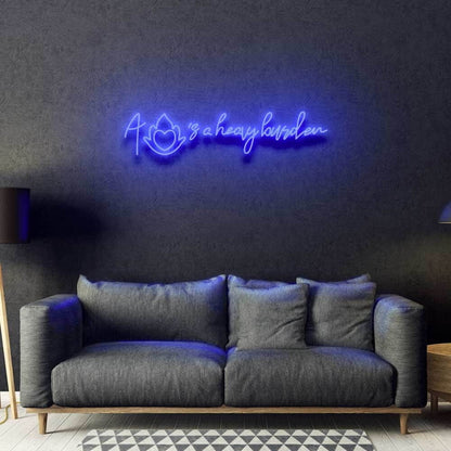 A Hearts A Heavy Burden Neon Sign | Shineneon