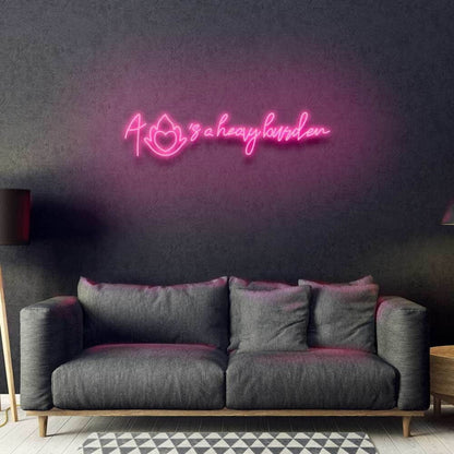 A Hearts A Heavy Burden Neon Sign | Shineneon