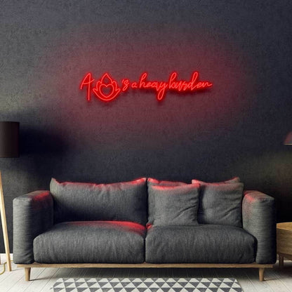 A Hearts A Heavy Burden Neon Sign | Shineneon