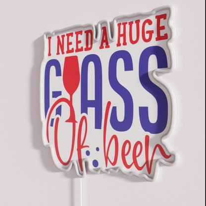 A Huge Glass Of Beer Rgb Led Neon Sign - Shineneon