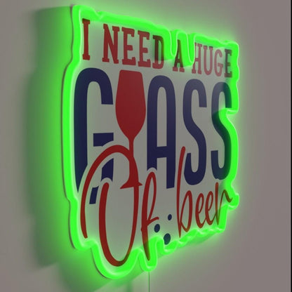 A Huge Glass Of Beer Rgb Led Neon Sign - Shineneon