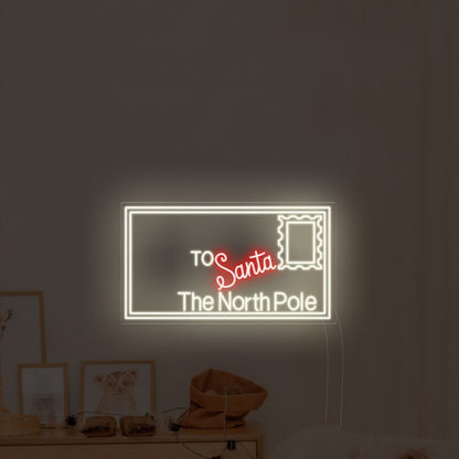 A Letter To Santa Playroom Led Neon Sign Wall Art | Shineneon