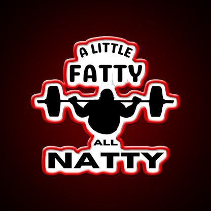 A Little Fatty But All Natty Gym Fitness Led Neon Sign Rgb Color